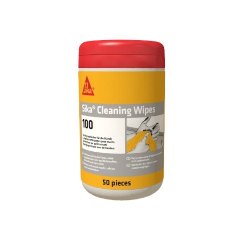 SIKA CLEANING WIPES 100 bote de 100 toallitas - Imagen 1